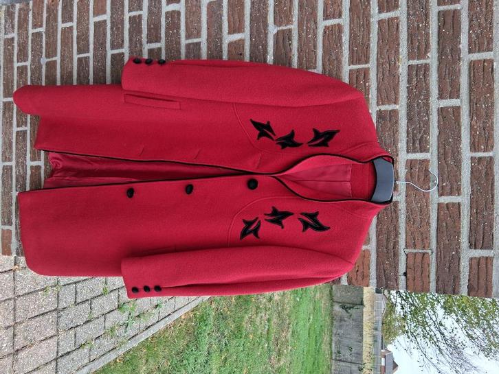 Dames winter jas Vintage Mt40/12, Kleding | Dames, Jassen | Winter, Gedragen, Maat 38/40 (M), Rood, Ophalen of Verzenden