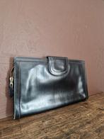 Vintage, lederen clutch, Ophalen of Verzenden, Zo goed als nieuw