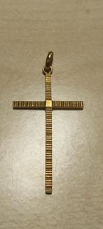 Pendentif Croix en or 18k poinçonné 4,5 gr, Collections, Religion, Comme neuf, Enlèvement ou Envoi