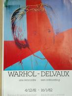 Affiche 1981 Warhol - Delvaux une rencontre, Antiquités & Art, Enlèvement ou Envoi