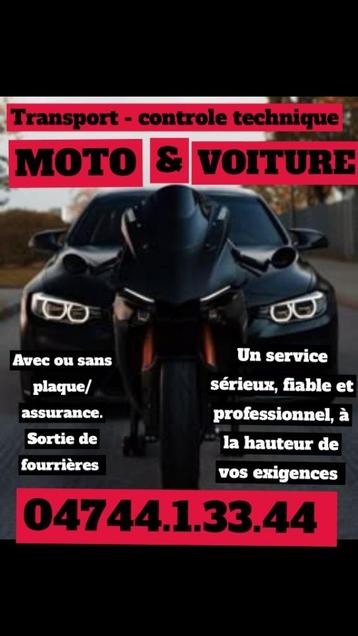Plaque Z moto & voiture controle technique transport beschikbaar voor biedingen