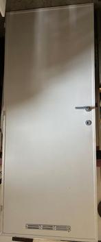 Binnendeur met rooster 202 x 80,5 cm, Porte intérieure, Enlèvement, Bois, 200 à 215 cm