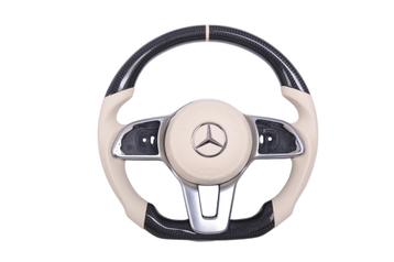 Mercedes leder & carbon sportstuur / stuurwiel 2014-2022 beschikbaar voor biedingen