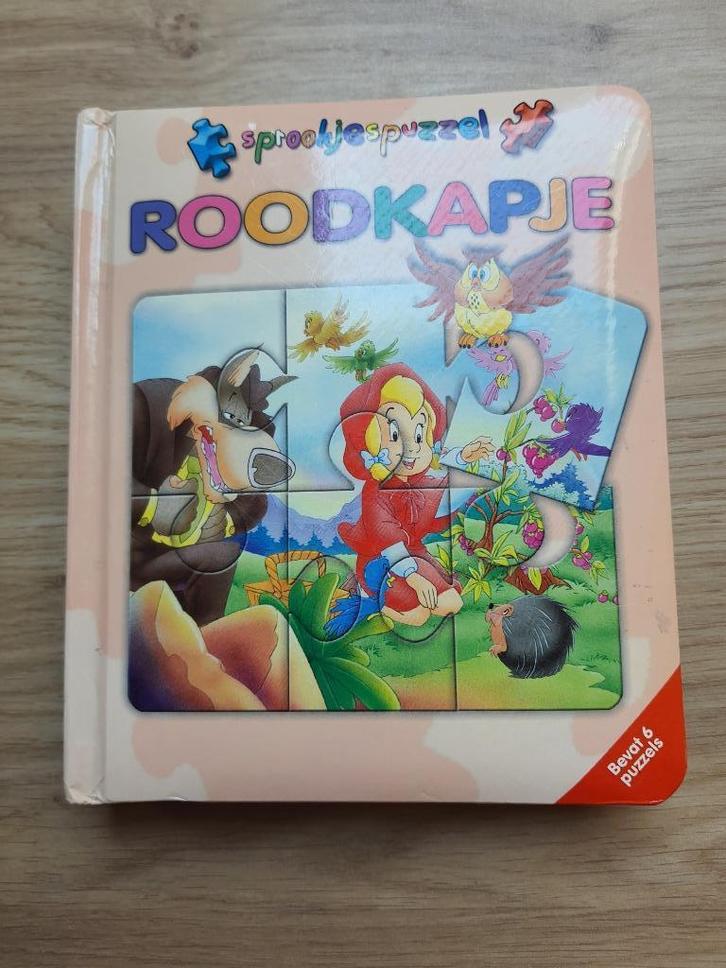 Puzzelboek Roodkapje, Kinderen en Baby's, Speelgoed | Kinderpuzzels, Zo goed als nieuw, 6 maanden tot 2 jaar, Minder dan 10 stukjes