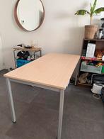 Stevig houten bureau 120x60 | industriële stijl |, Huis en Inrichting, Bureaus, Ophalen, Zo goed als nieuw, Bureau