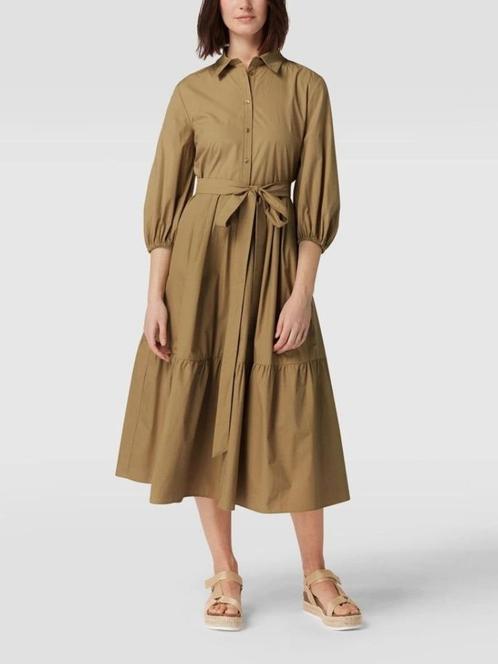 Weekend MAX MARA - Blousejurk Katoen (42/44) - Nieuw - Beige, Kleding | Dames, Jurken, Nieuw, Maat 42/44 (L), Beige, Onder de knie