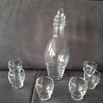 Leuke set karaf met 6 borrelglaasjes, Ophalen of Verzenden, Zo goed als nieuw, Borrel- of Shotglas