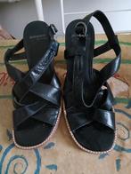 Zwarte dames sandalen maat 37, Ophalen of Verzenden, Zo goed als nieuw