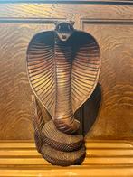 Sculpture Cobra en bois