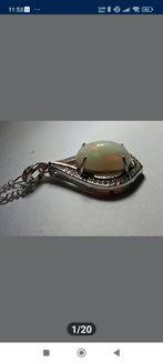 Beau pendentif en argent massif avec opale d'Éthiopie, Enlèvement ou Envoi, Neuf, Argent, Argent