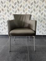 Eetkamerstoelen leer, Maison & Meubles, Chaises, Gris, Comme neuf, Enlèvement, Cinq, Six Chaises ou plus