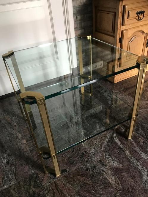 Te koop glazen tafel van Peter Ghyczy, Huis en Inrichting, Tafels | Sidetables, Zo goed als nieuw, 25 tot 50 cm, 50 tot 100 cm