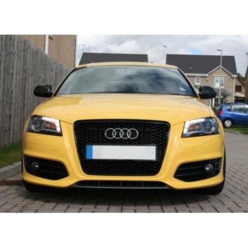 CALANDRE LOOK RS3 AUDI A3 8P S3 8P (08-12) BLACK BRILLANT, Auto diversen, Tuning en Styling, Ophalen of Verzenden