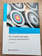 101 marketingvragen juridisch beantwoord, Boeken, Economie, Management en Marketing, Zo goed als nieuw, Intersentia, Ophalen, Economie en Marketing