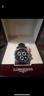 Montre homme Longines Conquest Chrono, Leer, Staal, Polshorloge, Zo goed als nieuw