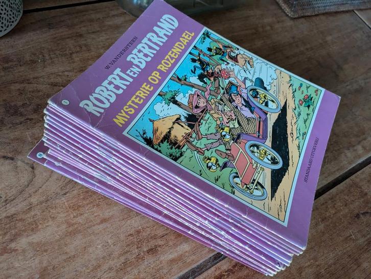 Pakket oude strips Robert en Bertrand, Boeken, Stripverhalen, Gelezen, Meerdere stripboeken, Ophalen of Verzenden