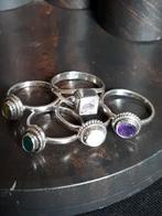 oude zilveren ring, Handtassen en Accessoires, Ringen, Met edelsteen, Ophalen of Verzenden, Dame, Kleiner dan 17