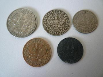 Lot de pièces de monnaie Polonaises