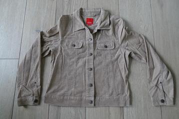 Beige /lichtbruin velours jasje Esprit maat Medium beschikbaar voor biedingen