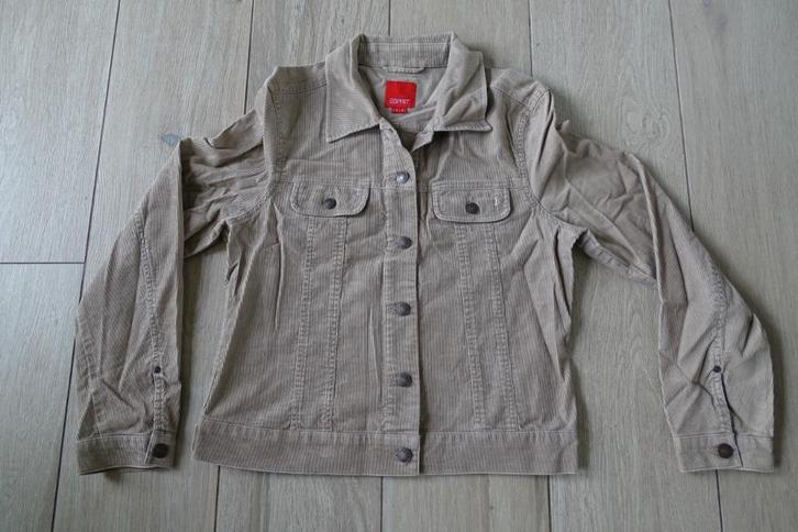 Beige /lichtbruin velours jasje Esprit maat Medium, Kleding | Dames, Jasjes, Kostuums en Pakken, Gedragen, Jasje, Maat 38/40 (M)