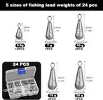 Annyswit 24/40 Pièces Petits Poids de Pêche, Verzenden, Nieuw, Overige typen