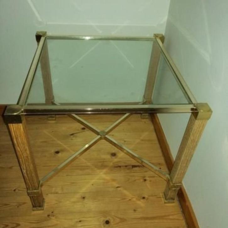Pierre Vandel Paris Bijzettafeltje Vintage (1970) (58x58x50), Antiek en Kunst, Antiek | Meubels | Tafels, Ophalen