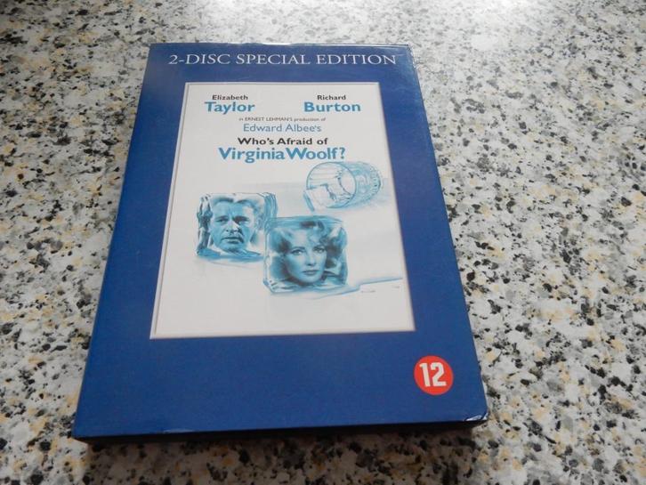 nr.1038 - Dvd: who's afraid of virginia woolf - klassieker-, CD & DVD, DVD | Classiques, Drame, 1960 à 1980, À partir de 12 ans