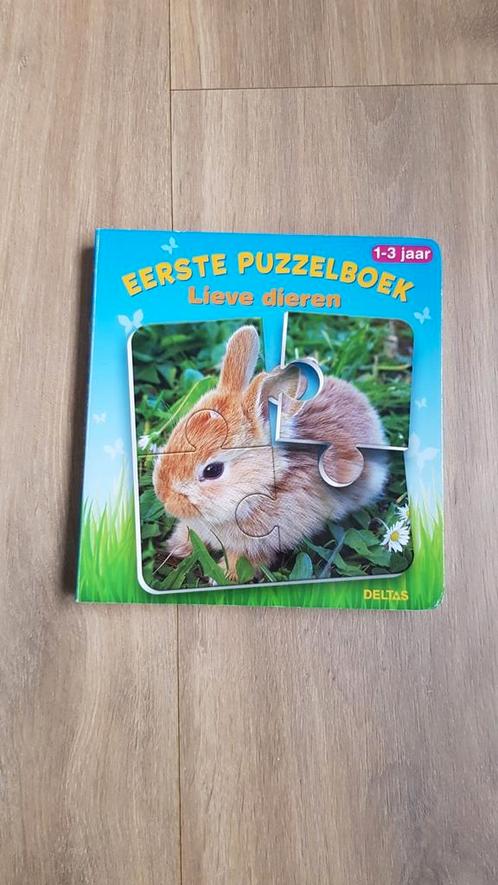 Eerste puzzelboek Lieve dieren 1-3 jaar, Boeken, Kinderboeken | Baby's en Peuters, Zo goed als nieuw, Ophalen of Verzenden