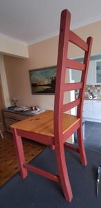 Lot de 4 CHAISES IKEA, Ophalen, Gebruikt, Vier, Rood