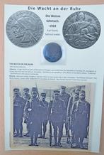 1923 Protest medaille "Die Wacht an der Ruhr", Verzamelen, Verzenden, Overige soorten, Embleem of Badge