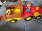 Tracteur/chariot Fisher Price 33 cm fait du son, de la musiq, Voiture ou Véhicule, Enlèvement ou Envoi