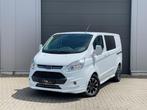 Ford Transit custom dubbele cabine automaat 170pk, Auto's, Bestelwagens en Lichte vracht, Leder en Stof, Wit, Bedrijf, 5 deurs