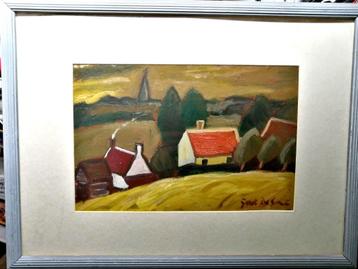 Gustave Franciscus De Smet 'Landschappen olieverf op karton  beschikbaar voor biedingen