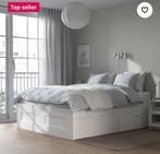bed met lades en lattenbodem, Maison & Meubles, Chambre à coucher | Lits, Comme neuf, Modern en functioneel, Queen size, Bois