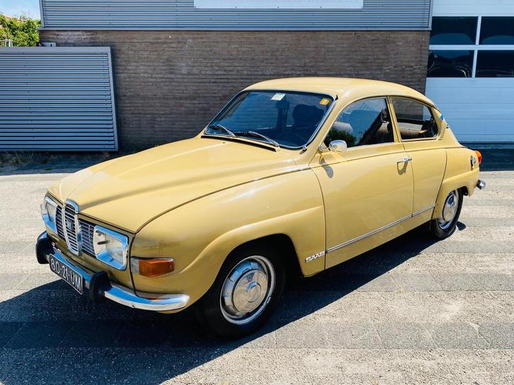 Saab 96 L V4 1972 opknapper start goed, Auto's, Saab, Te koop, Saab 96, Benzine, Berline, 2 deurs, Handgeschakeld, Voorwielaandrijving