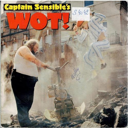 Vinyl, 7"    /   Captain Sensible – Wot!, CD & DVD, Vinyles | Autres Vinyles, Autres formats, Enlèvement ou Envoi