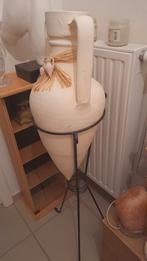 2 Magnifique vase decoratif 1m26 sur support fer forger, Maison & Meubles, Comme neuf, Enlèvement ou Envoi