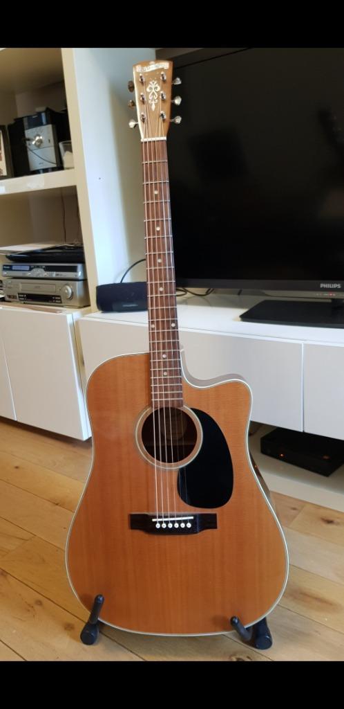 Guitare electro-acoustique Bleuridge BR 60 CE, Muziek en Instrumenten, Snaarinstrumenten | Gitaren | Akoestisch, Zo goed als nieuw