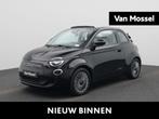 Fiat 500C 500e 42 kWh Icon, Auto's, 4 zetels, Stof, Cabriolet, Zwart