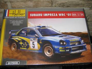 bouwdoos van subaru rallywagen op 1/25, Enlèvement ou Envoi, Neuf, Voiture, Heller