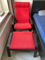 Poäng Ikea fauteuil met voetenbank, Ophalen, Gebruikt, Ikea