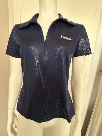 Gianfranco Ferre Jeans blouse effet sequins bleu L, Enlèvement ou Envoi, Bleu