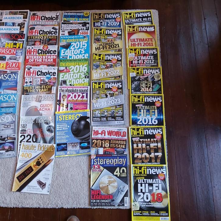 40 jaarboeken HIFI te koop (2007 tot 2024), TV, Hi-fi & Vidéo, Amplificateurs & Ampli-syntoniseurs, Comme neuf, Stéréo, Enlèvement