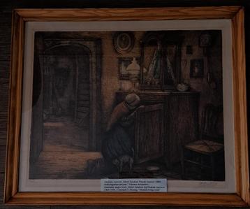 INTERESSANT LOT ingelijste litho's, etsen, aquarellen e.a. beschikbaar voor biedingen