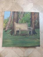 schilderij Bank, Minder dan 50 cm, Ophalen of Verzenden, Zo goed als nieuw, Schilderij