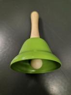 Nouvelle sonnette à main verte en bois et métal., Enlèvement ou Envoi, Neuf