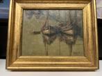 Schepen aan de kade - Emeri, Antiek en Kunst, Ophalen of Verzenden
