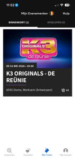 K3 Originals, Tickets en Kaartjes, Eén persoon