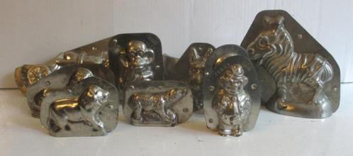 oude chocoladevormen Tilburg, Antwerpen, Gent zebra…, Antiek en Kunst, Curiosa en Brocante, Verzenden