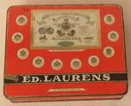 Blikken doos Ed Laurens - Scarabee sigaretten, Collections, Enlèvement ou Envoi